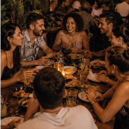 Comida en compañía - Salsa Bachata Retreats